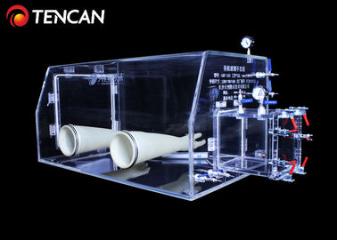 Phòng thí nghiệm loại bỏ nước và oxy Hộp đựng găng tay trong suốt PMMA Độ dày 30mm