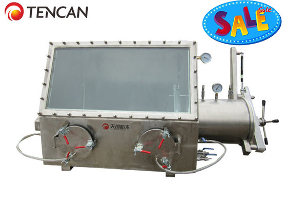 Thép không gỉ PMMA hộp găng tay chân không cho phòng thí nghiệm 600 * 500 * 500mm kích thước phòng