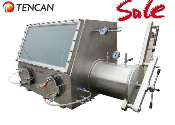Phòng thí nghiệm hộp găng tay chân không hộp găng tay thép không gỉ hóa học SS 0MPa 600mm