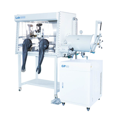TENCAN Phòng thí nghiệm làm sạch hộp găng tay GBP1000D-4 (1200) Hộp găng tay làm việc hai mặt Hệ thống làm sạch khí cho pin lithium-ion