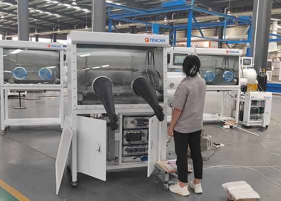 Nhà cung cấp thiết bị phòng thí nghiệm TENCAN GBP750S-2 (1200) Hộp găng tay khí thụ động Hộp găng tay phòng thí nghiệm với hệ thống lọc