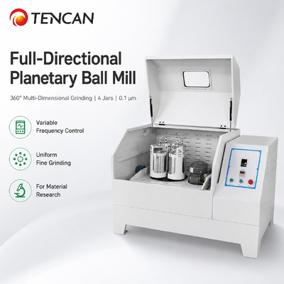 4L Omnidirectional Planetary Ball Mill with 360 Degree Grinding and 70-670 RPM Speed for Laboratory Use
