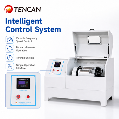 Máy xay quả cầu hành tinh ngang công nghiệp với bốn bình nghiền đồng thời và điều khiển tần số biến để trộn tốc độ cao