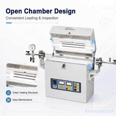 TENCAN TC-16MT 1600C MoSi2 Nóng Ống Lò B Loại Cặp Nhiệt Điện Ống Nhôm Điện Phòng Thiêu Kết Lò Nướng Xử Lý Nhiệt
