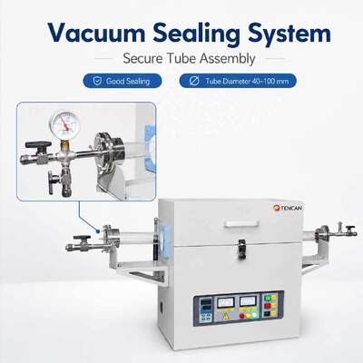TENCAN TC-16MT 1600C MoSi2 Nóng Ống Lò B Loại Cặp Nhiệt Điện Ống Nhôm Điện Phòng Thiêu Kết Lò Nướng Xử Lý Nhiệt