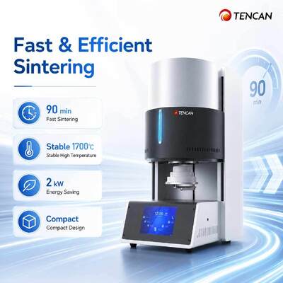 Lò nung gốm nha khoa có độ chính xác 1C 1700C Nhiệt độ cao có thể lập trình 90 phút thiêu kết nhanh 150 đơn vị