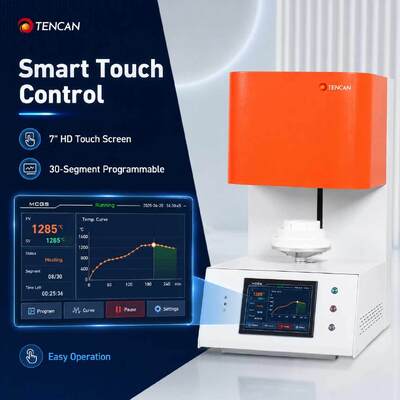TENCAN TC-BDF-1L 1700C Dental Lab Zirconia Porcelain Sintering Furnace 1C Accuracy MoSi2 Heating Elements for Tooth