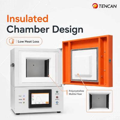 TENCAN CE Chứng nhận Lò nung thiêu kết Zirconia nha khoa 1700°C với bộ gia nhiệt MoSi2 và màn hình cảm ứng 7 inch cho sứ làm răng giả