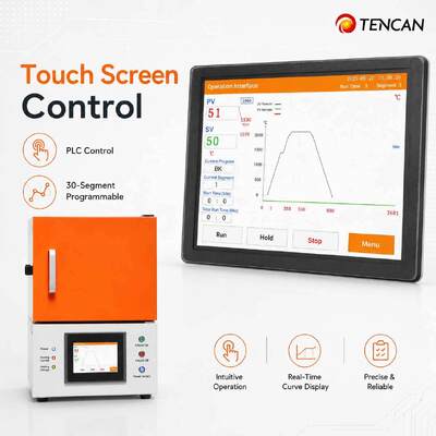 TENCAN CE Chứng nhận Lò nung thiêu kết Zirconia nha khoa 1700°C với bộ gia nhiệt MoSi2 và màn hình cảm ứng 7 inch cho sứ làm răng giả