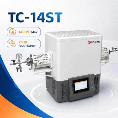 TENCAN TC-14ST 1400C Ống Chân Không Lò SiC Nóng Loại S Cặp Nhiệt Điện Nhiệt Độ Cao Ống Nhôm Phòng Chia Lò Thiêu Kết