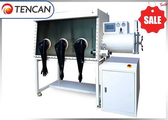 Hệ thống quản lý khí chất kém inert phòng thí nghiệm hộp găng tay với nước và oxy loại bỏ 3kpa một bên