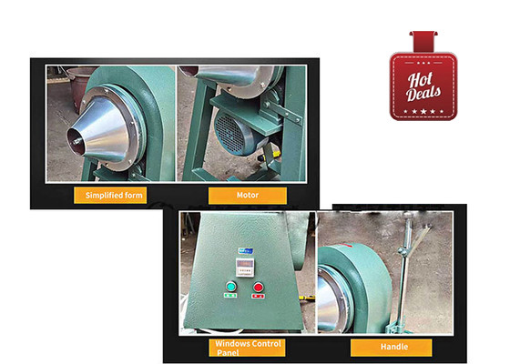 Phòng thí nghiệm XMQ350 * 160 Conical Ball Mill để nghiền mẫu với 4kg Capacity và 200 Mesh Output Size ở 380V-50Hz