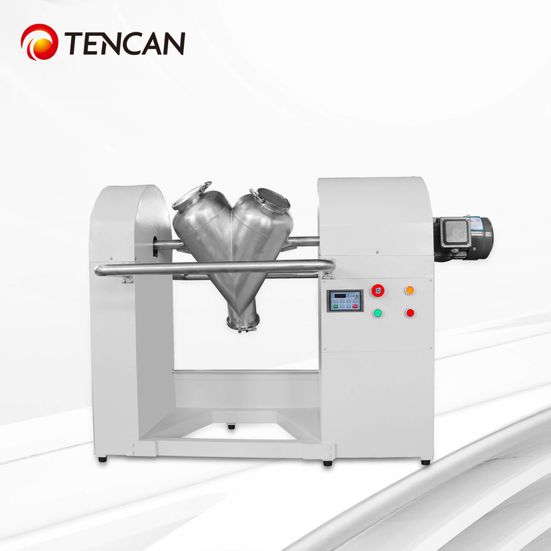 Máy trộn bột kiểu V 100L công nghiệp để trộn phân bón & hóa chất nông nghiệp