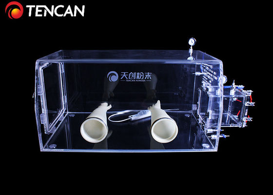 Phòng thí nghiệm cách ly acrylic trong suốt Hộp đựng găng tay chống bụi mà không cần hút bụi